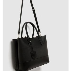 Zara black city bag